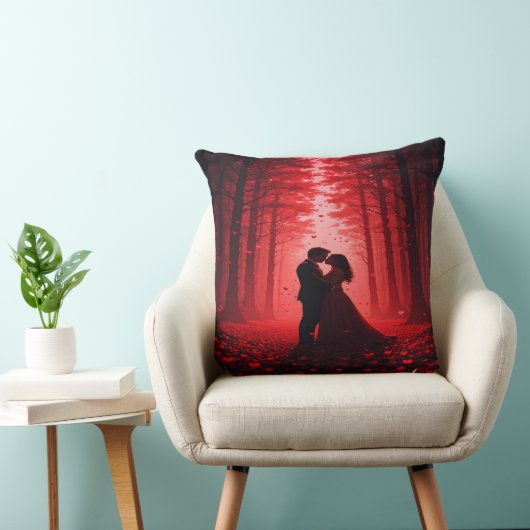 Romantisch bos kussen & cadeau. (Stoel)