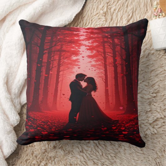 Romantisch bos kussen & cadeau. (Deken)