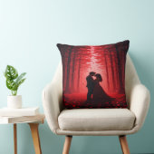 Romantisch bos kussen en cadeau. (Stoel)