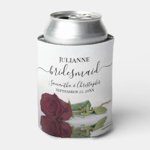 Romantisch Bourgondië Roos Elegante bruidsmeisje b Blikjeskoeler