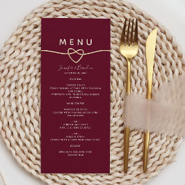 Romantisch Bourgondië Trouwmenu Menu
