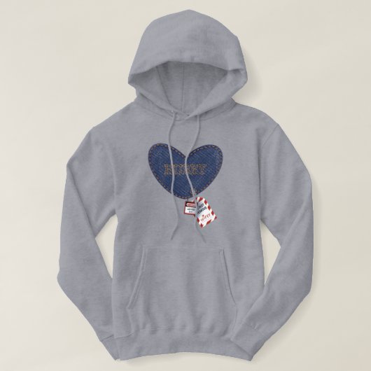 Romantisch bouwcadeau - hoodie (Design voorkant)