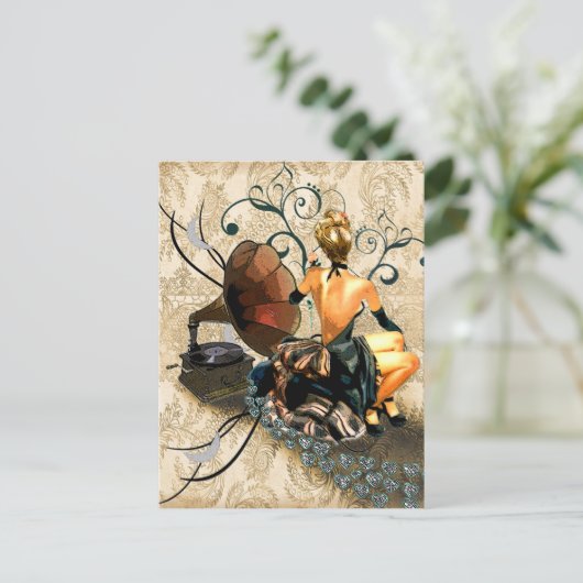 romantisch briefkaart (Staand voorkant)