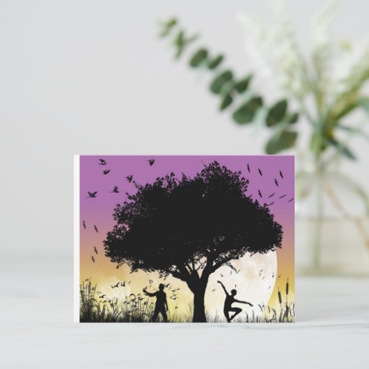 Romantisch Briefkaart (Staand voorkant)