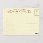 Romantisch Briefkaart van het zogende paar (Achterkant)