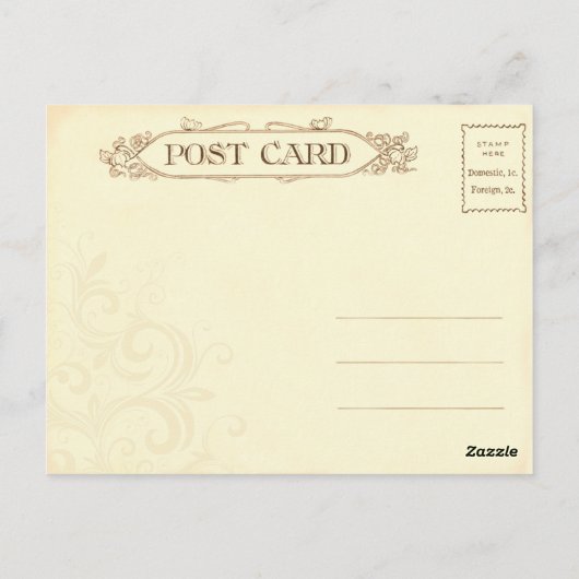 Romantisch Briefkaart van het zogende paar (Achterkant)