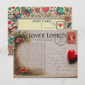 Romantisch briefkaart voor je vrouw (Voorkant / Achterkant)