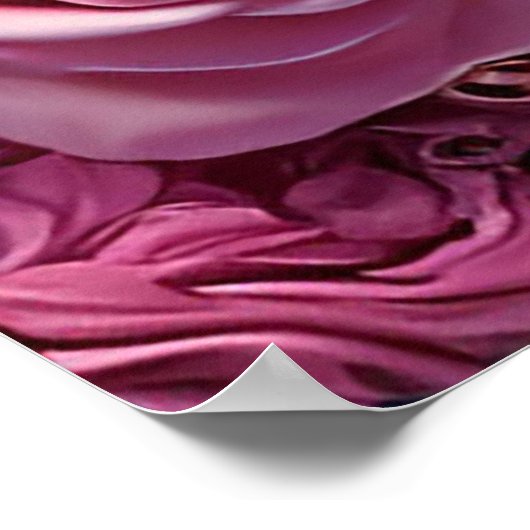 Romantisch bruidspaar in Elegant Lijst Poster (Hoek)