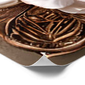 Romantisch bruidspaar in Elegant Lijst Poster (Hoek)