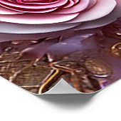 Romantisch bruidspaar in Elegant Lijst Poster (Hoek)