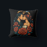 Romantisch bruidspaar met lange mouwen Shirt Kussen<br><div class="desc">Vier de liefde met comfort en stijl. Dit Bella Canvas Tri-Blend Shirt met lange mouwen heeft een exclusief romantisch ontwerp van een bruidspaar, subtiel omlijst door gedurfde bloemelementen en klassieke trouwringen - allemaal in een prachtige 3D-vectorachtige illustratie. Gemaakt met ultrazachte, lichtgewicht stof, voelt dit t-shirt met lange mouwen net zo...</div>
