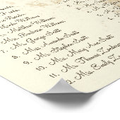 Romantisch Bruin Wervelboom Zitting Grafiek 12 Taf Poster (Hoek)