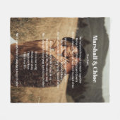 romantisch cadeau Foto Songtekst Fleece deken (Voorkant (Horizontaal))