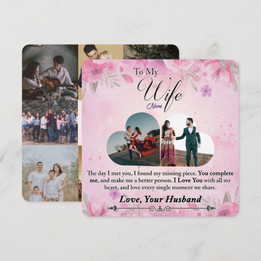 Romantisch cadeau voor haar, cadeau voor vrouw (Voorkant / Achterkant)