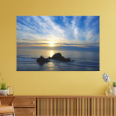 Romantisch Californië zonsondergang - omwikkeld ca Canvas Afdruk (Insitu (Woonkamer))