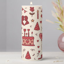 Romantisch Celebratie Doodle Patroon