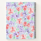 Romantisch Charmant Paarse Lavendel en Rood Notitieboek (Achterkant)