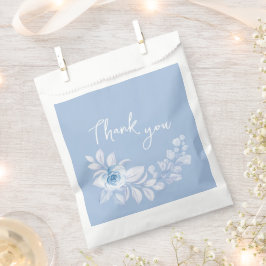 Romantisch Chic Classic Blauw Bloemen Favoriet Tas Bedankzakje