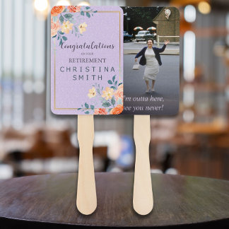 Romantisch Chic Floral Waterverf Pensioen Party Handwaaier