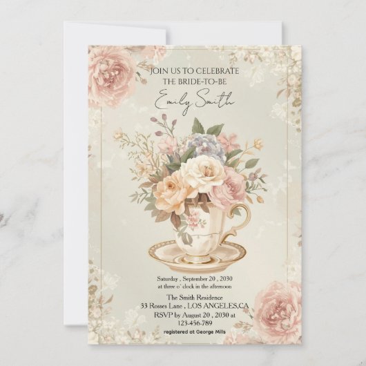  romantisch chique Vrijgezellenfeest Kaart (Voorkant)