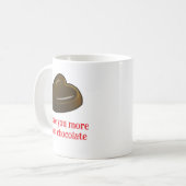 Romantisch chocoladehart koffiemok (Voorkant links)