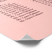 Romantisch Chrysanthemum op Ragfijn Roze Poster (Hoek)