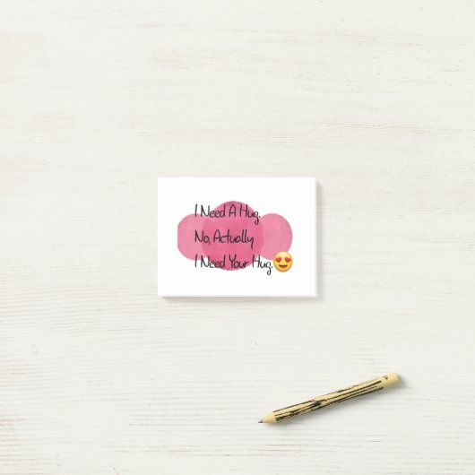 Romantisch citaat post-it® notes (Op bureau)