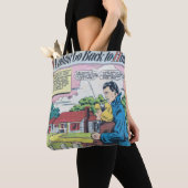 Romantisch Comic uit de jaren '50 Tote Bag (Dichtbij)