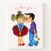 Romantisch Couple Notitieboek - Ik hou van je (Achterkant)