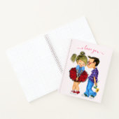 Romantisch Couple Notitieboek - Ik hou van je (Binnen)