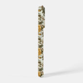 Romantisch Crème Roos Beige Bloemmotief iPhone Hoesje (Rechterkant)