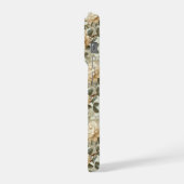 Romantisch Crème Roos Beige Bloemmotief iPhone Hoesje (Linkerkant)