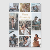 Romantisch Custom Jubileum Fotocollage Magneet (Voorkant)
