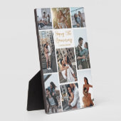 Romantisch Custom Jubileum Modern Collage Foto Fotoplaat (Zijkant)