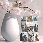 Romantisch Custom Jubileum Modern Collage Foto Fotoplaat