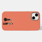 Romantisch dansen paar kraag Case-Mate iPhone case (Achterkant (horizontaal))