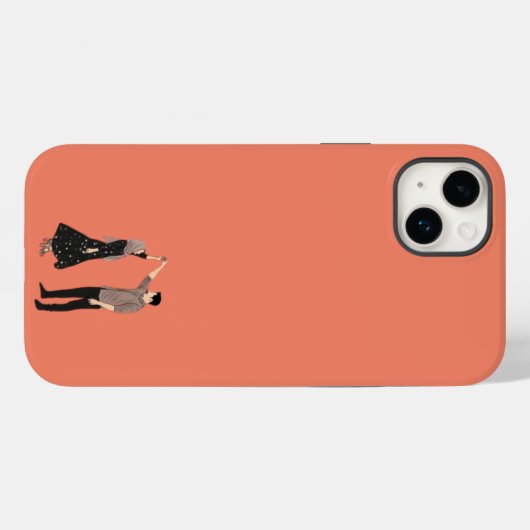 Romantisch dansen paar kraag Case-Mate iPhone case (Achterkant (horizontaal))