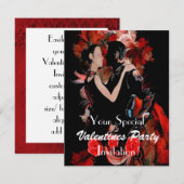 Romantisch danspaar kaart (Voorkant / Achterkant)