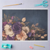 Romantisch Dark Moody Bloemen Boeket Tissuepapier (Craft)