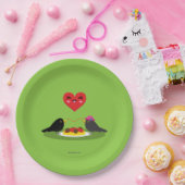 Romantisch Date met Spaghetti met Balletjes Papieren Bordje (Feest)