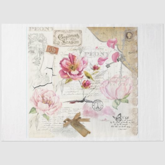 Romantisch  Decoupage Papier (Voorkant)