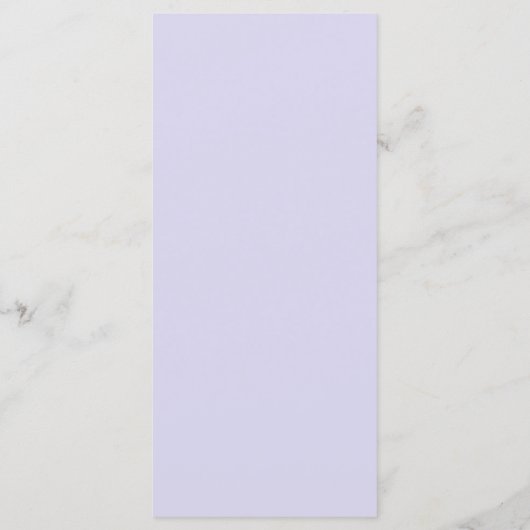 Romantisch Delicaat Bloemenlavendel Trouwdiner Menu (Achterkant)