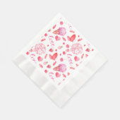 Romantisch, delicaat en zoet inpakpapier servet (Hoek)