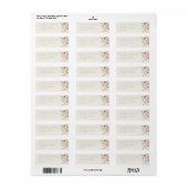romantisch delicate bloemrijke lente retouradres etiket (Full Sheet)