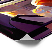 Romantisch diner bries, digitaal schilderij poster (Hoek)