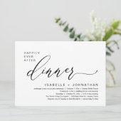 Romantisch Diner 'Happily Ever After' Elopement Fe Kaart (Staand voorkant)