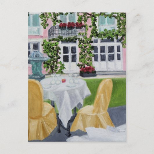Romantisch diner in Frankrijk Briefkaart (Voorkant)
