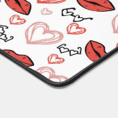 Romantisch Doodles-patroon Bureaumat (Hoek)