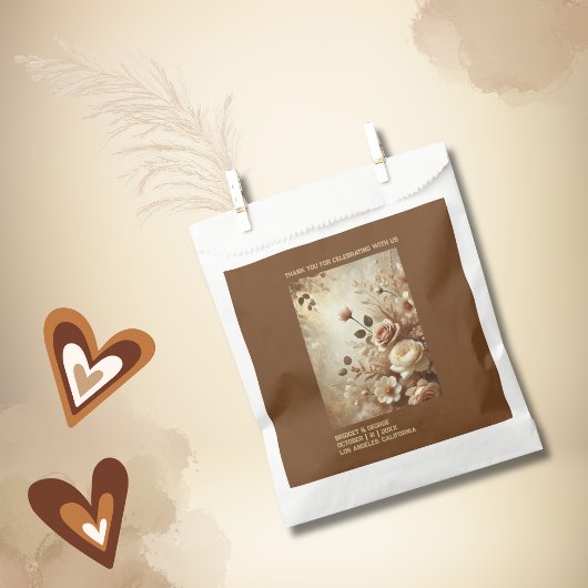 Romantisch Dromerig Bloemen Huwelijk Bedankzakje