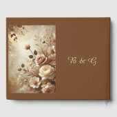 Romantisch Dromerig Bloemen Huwelijk Gastenboek (Achterkant)